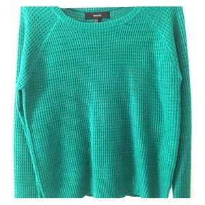 Forever 21 Green Sweater Knit Top Long Sleeves